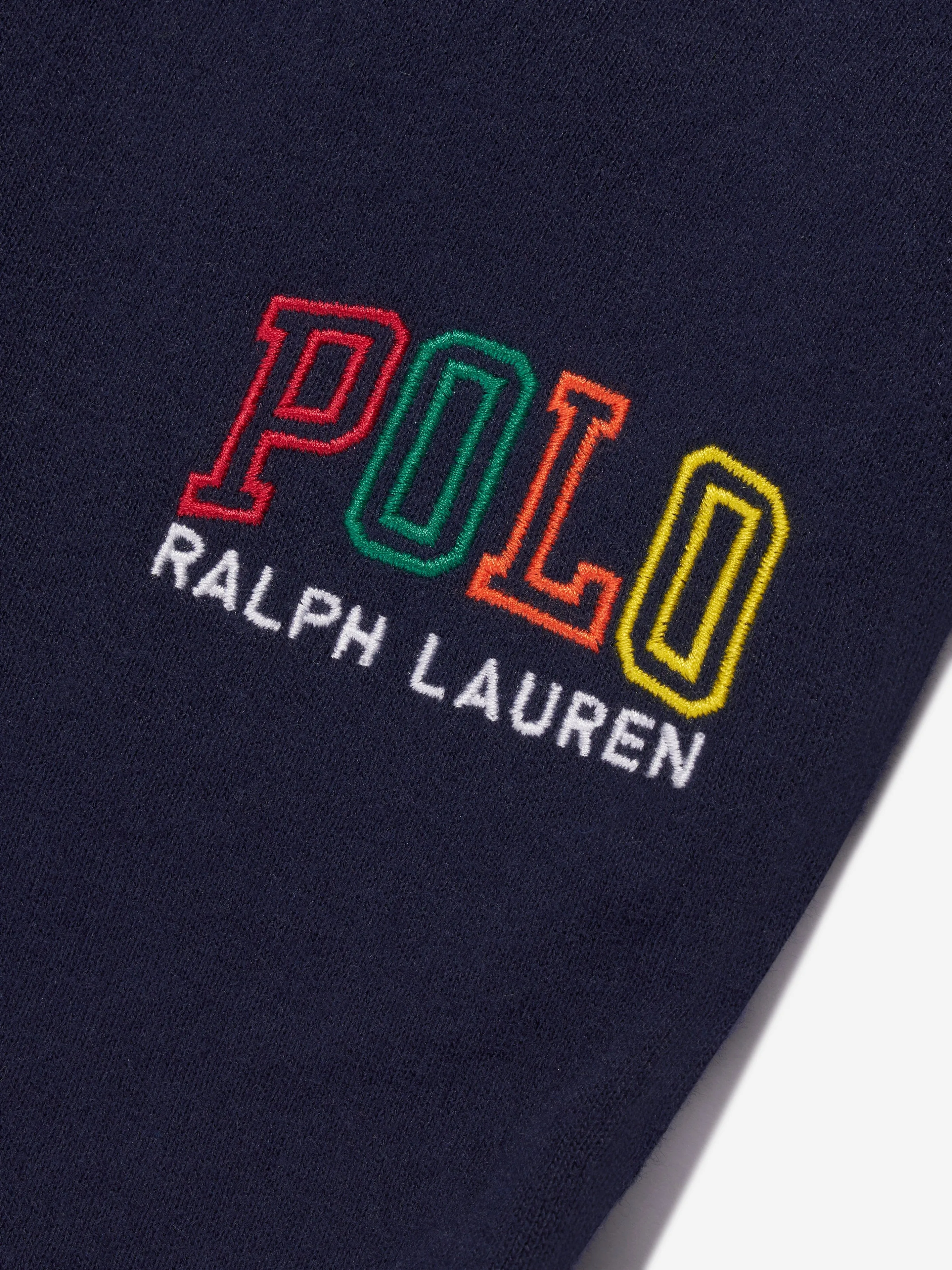 Ralph Lauren Boys Polo Logo Shorts in Navy