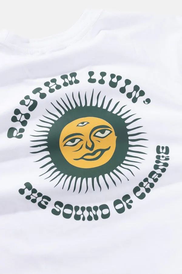 Rhythm Sun Life Ss T-Shirt - Vintage White