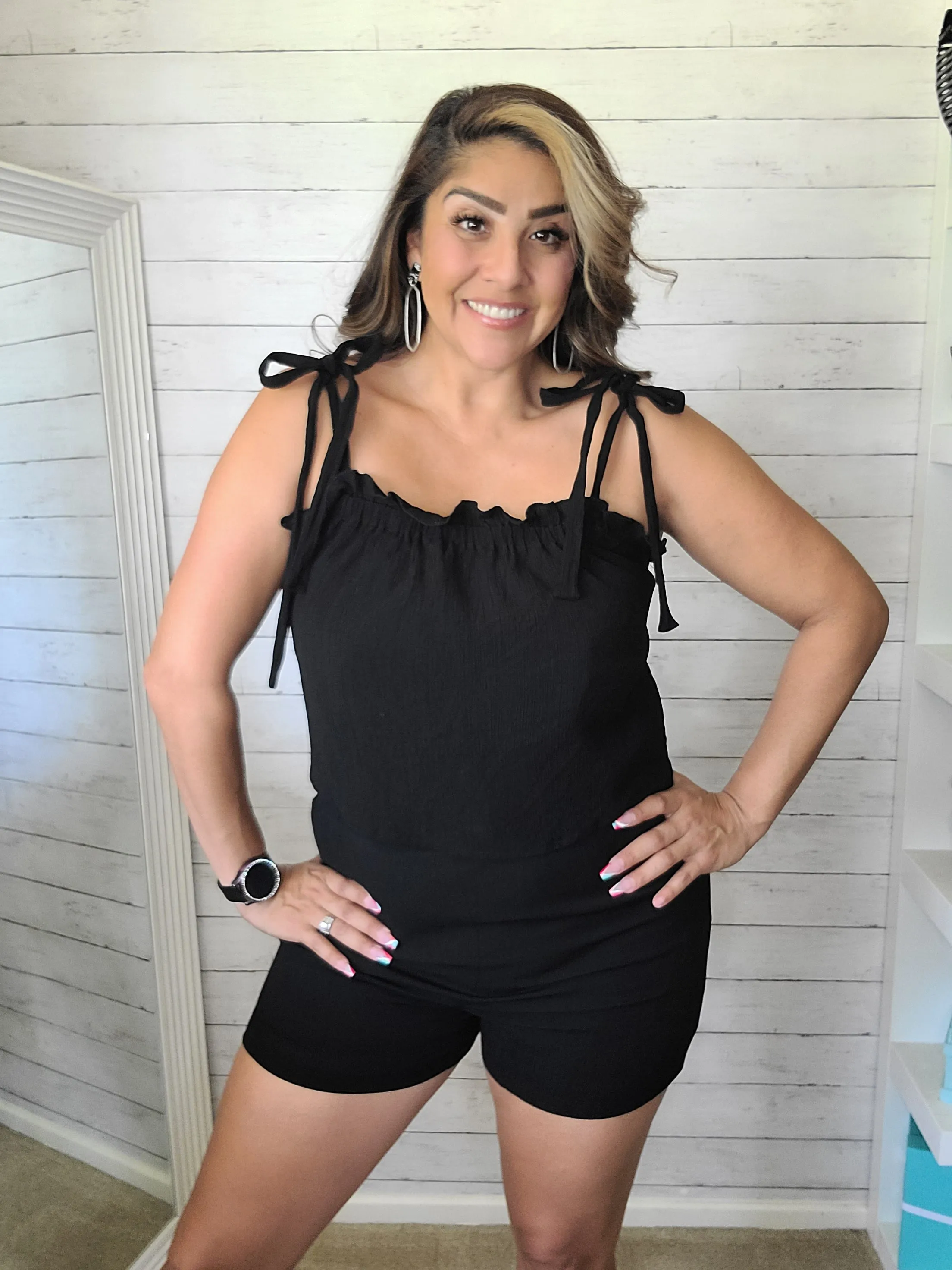 Sassy Black Shorts & Top Set