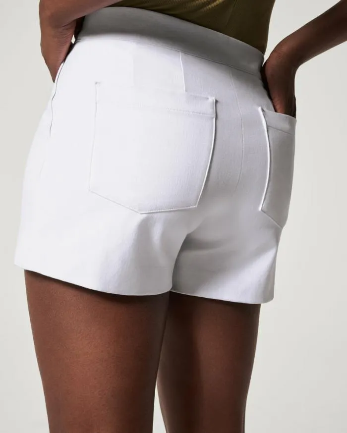 Spanx On The Go White Shorts