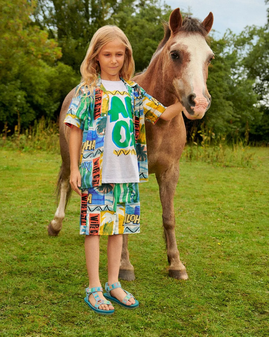 Stella McCartney Boys Surfer Shorts in Multicolour