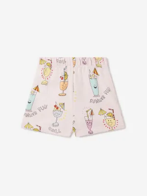 Stella McCartney Girls Summer Fun Shorts in Pink