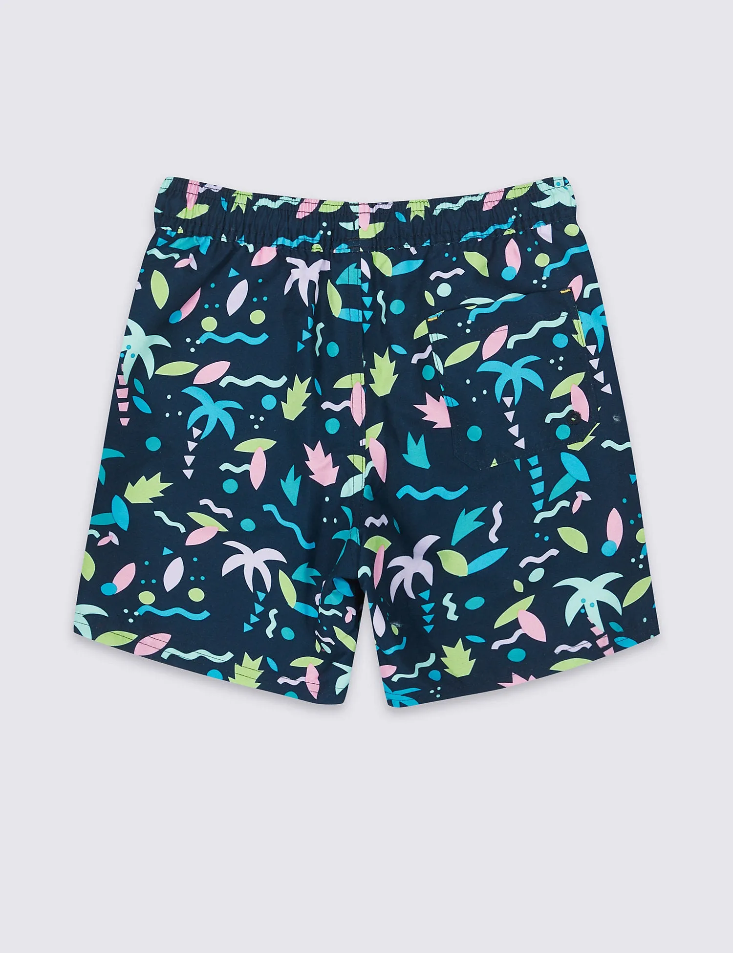 Sustainable Leaf Print Swim Shorts