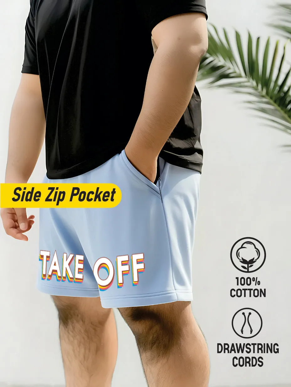 Take off Cotton Plus Size Shorts