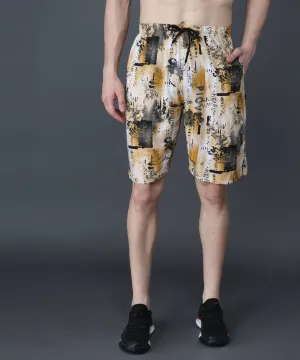 Trendy Cotton Hoisery Multicoloured Printed Regular Fit Shorts For Men