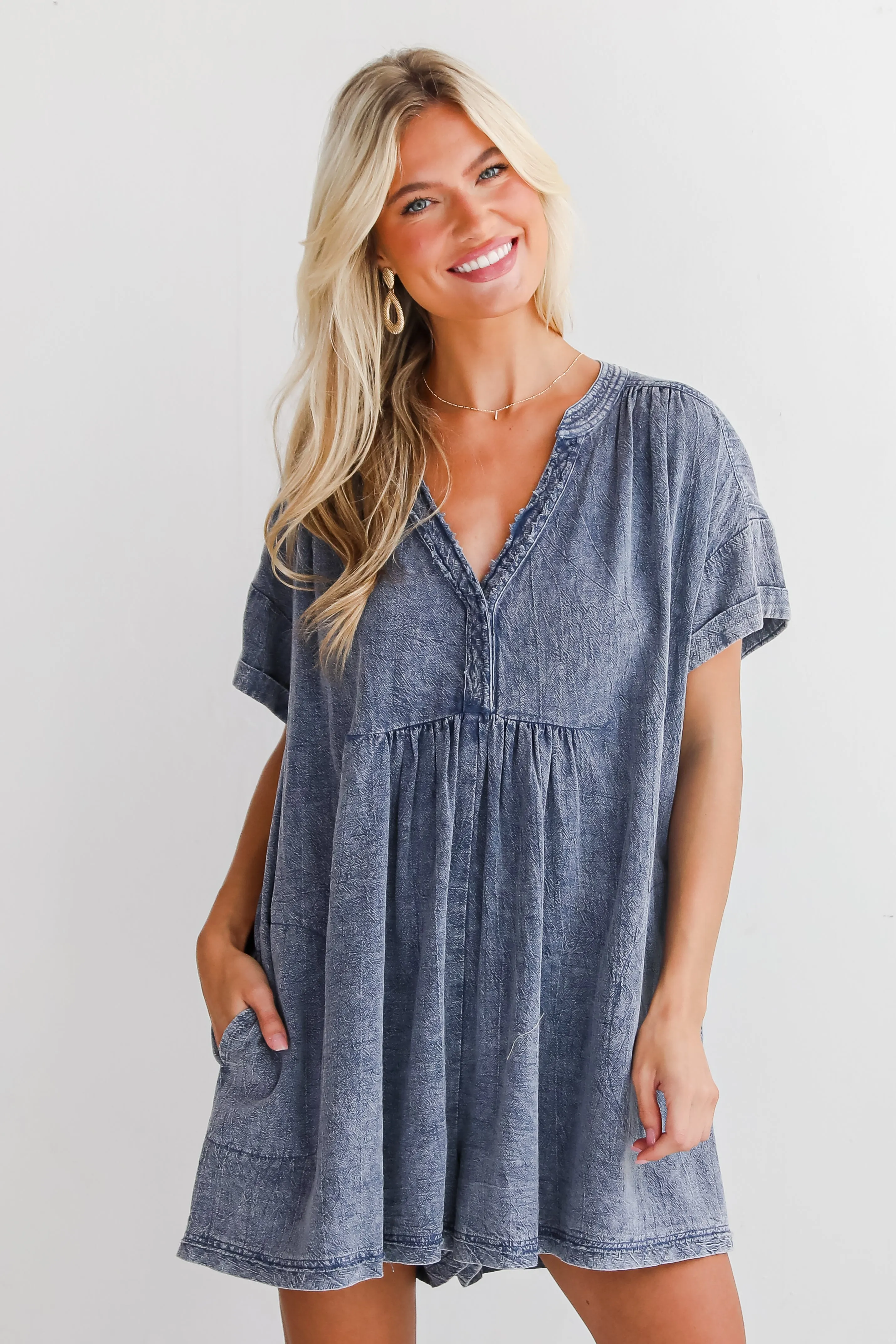 Trendy Momentum Denim Romper