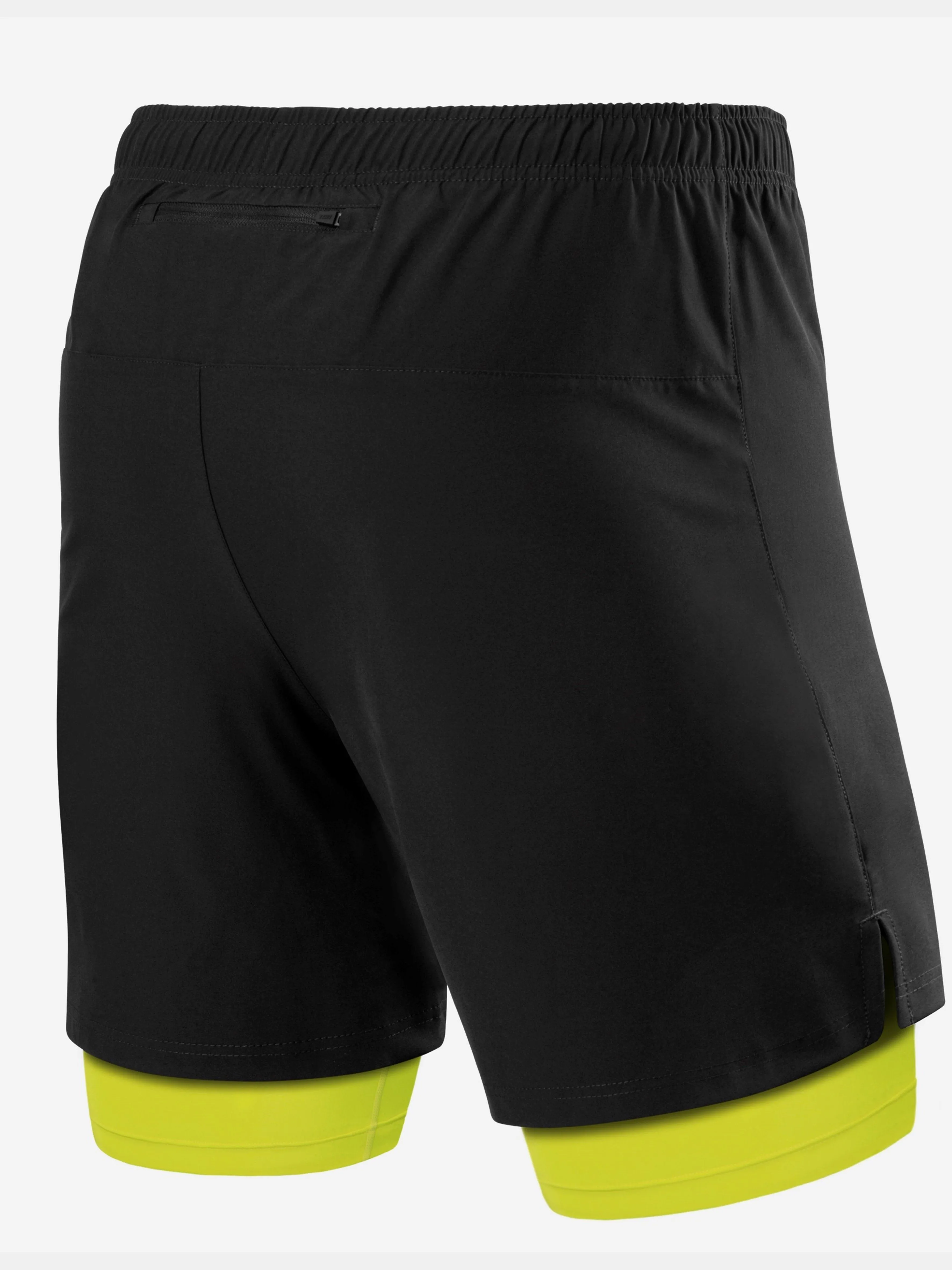 Ultra 2-in-1 Running Short For Men With Back Zip Pocket & Internal Compression Lining