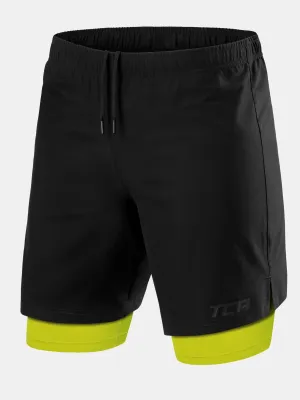 Ultra 2-in-1 Running Short For Men With Back Zip Pocket & Internal Compression Lining