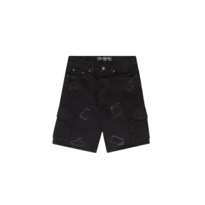 Valabasas "Cutlass" Denim Cargo Shorts (Black)