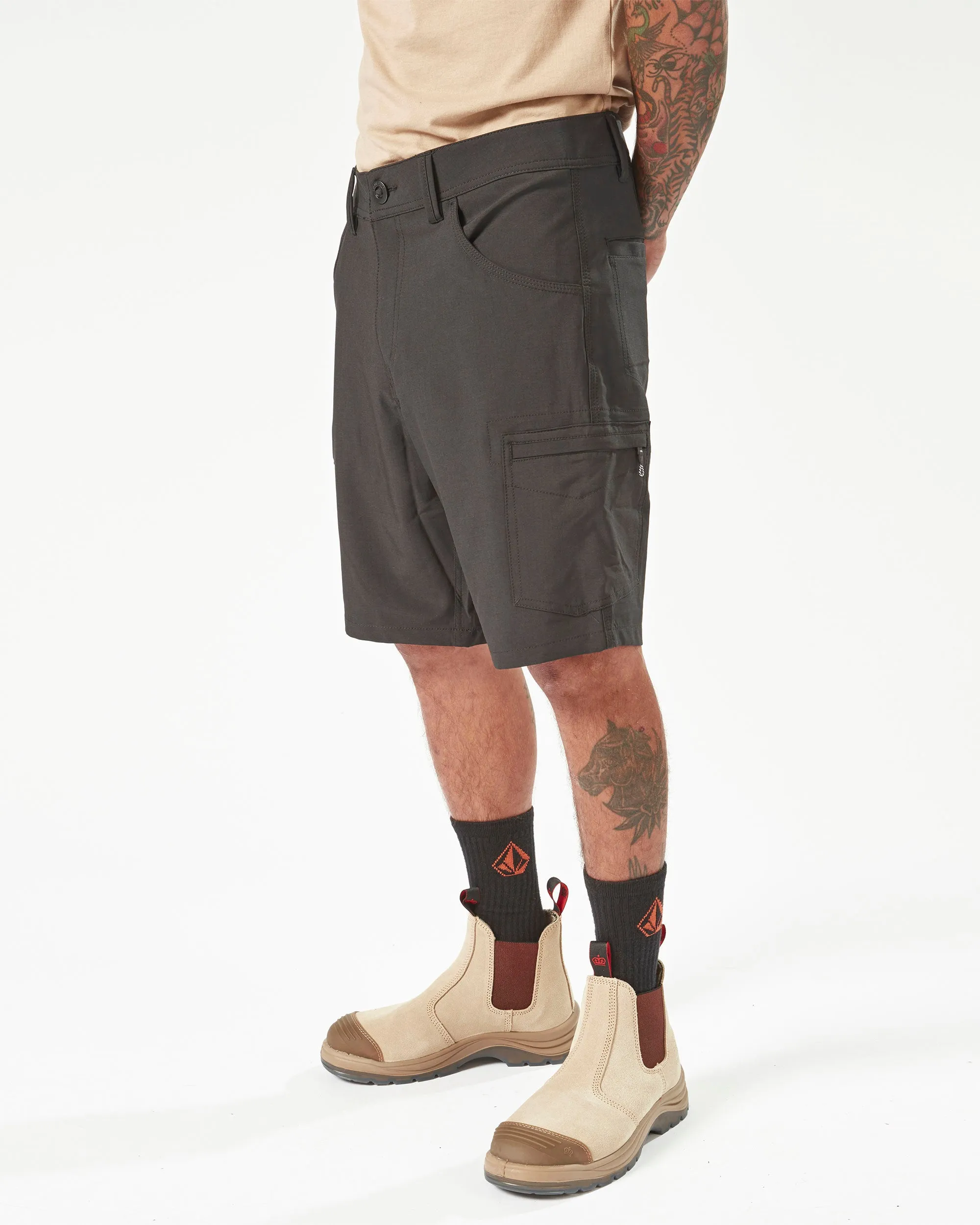 Volcom Workwear Slab Hybrid Shorts - Black