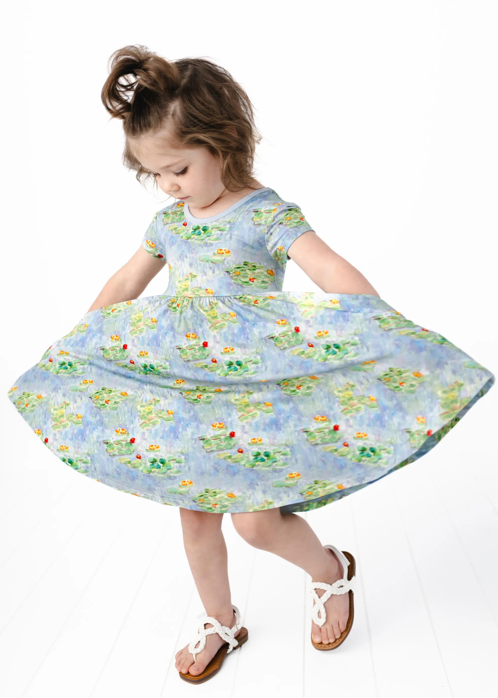 Water Lilies Twirl Dress