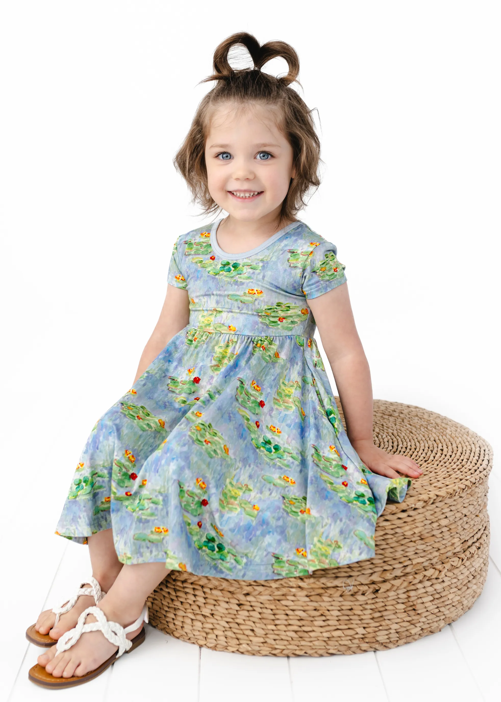 Water Lilies Twirl Dress