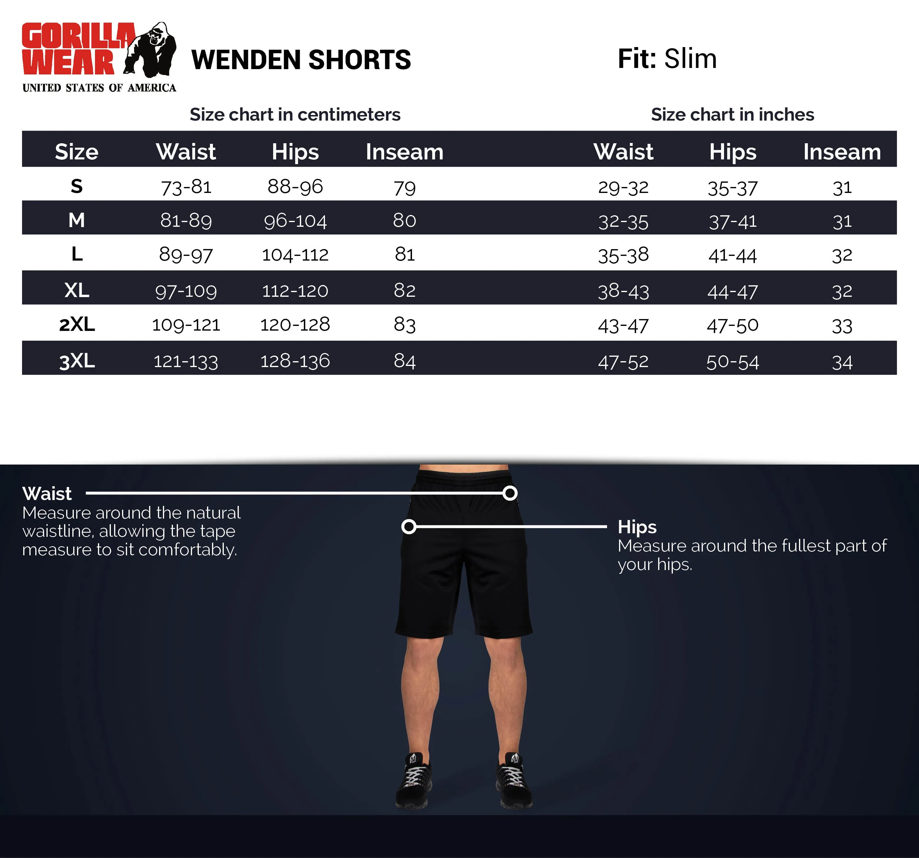 Wenden Track Shorts -Black/White