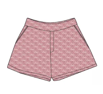 Willa Short Red Swirl