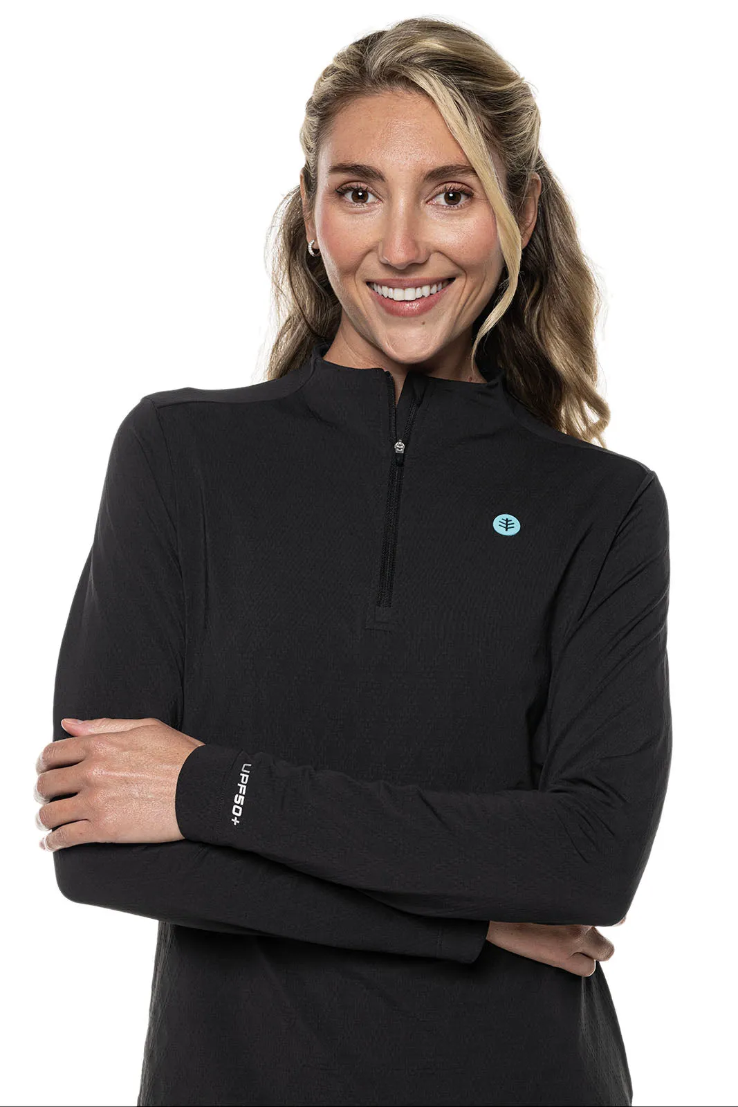 Women's Albatrose Golf Pullover  |  Black Diamond Jacquard