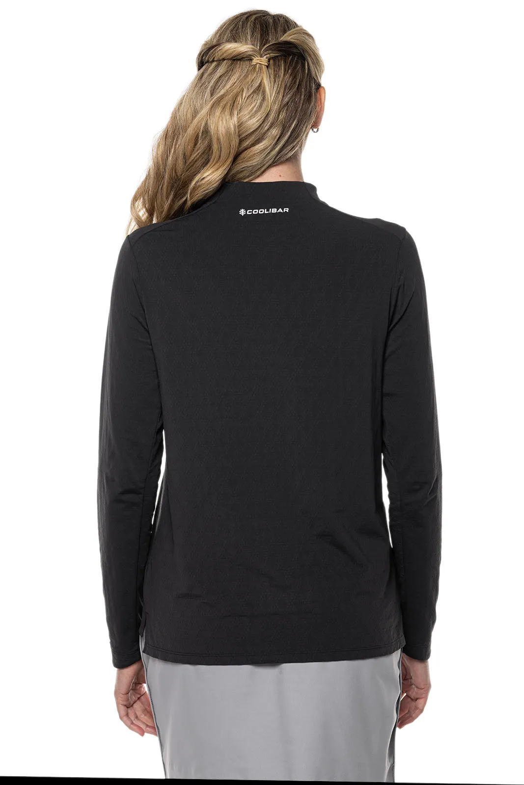 Women's Albatrose Golf Pullover  |  Black Diamond Jacquard